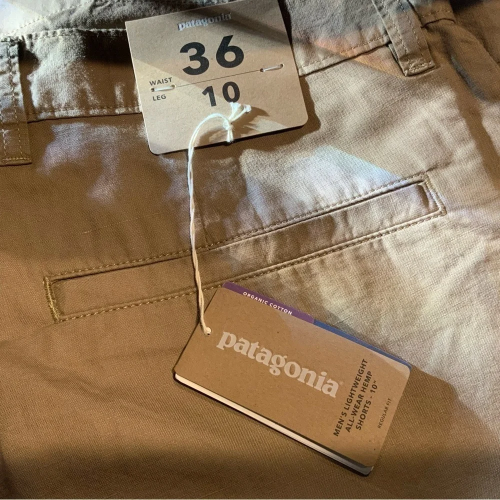 NWT PATAGONIA Mens Shorts Lightweight All-Wear Hemp/ Mojave Khaki - Picture 2 of 3